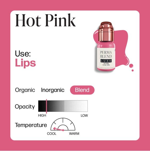 HOT PINK - Perma Blend Luxe - 15ml - Pigmento PMU REACH