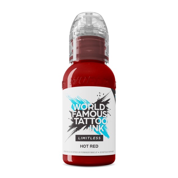 HOT RED - World Famous Limitless - 30ml - Colore Tattoo REACH