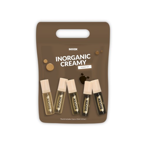 INORGANIC CREAMY BROW KIT - Biotek - 5x 15ml - Pigmenti PMU REACH