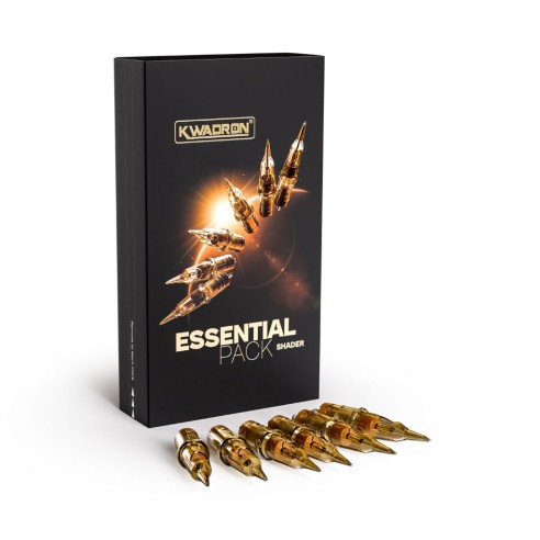 Kwadron Cartridge System Shader Essential Pack - Cartucce Aghi Tattoo - 18 pz