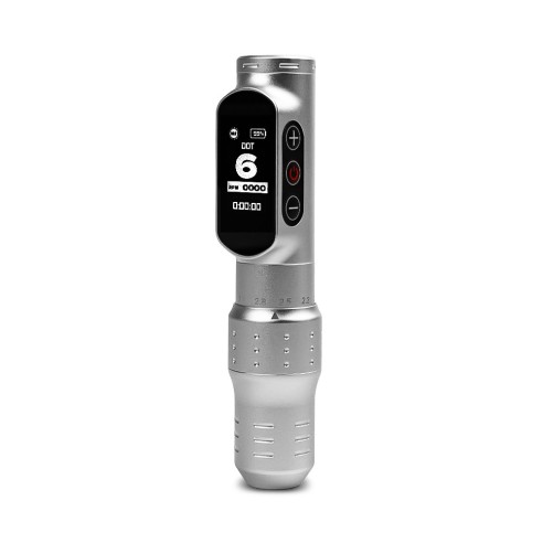 Kwadron MICROMASTER - Corsa Regolabile (2.0 - 3.5 mm) - Dermografo Wireless PMU Pen - Argento