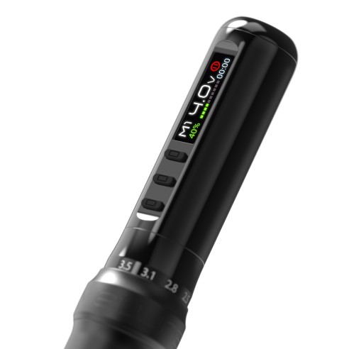 Kwadron VELURE - Corsa Regolabile (2.0 - 3.5 mm) - Dermografo Wireless PMU Pen - Nero