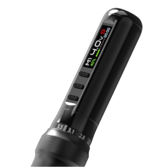 Kwadron VELURE - Corsa Regolabile (2.0 - 3.5 mm) - Dermografo Wireless PMU Pen - Nero