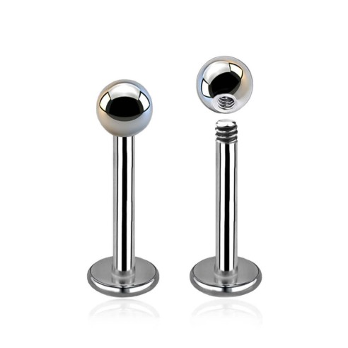 Labret in Acciaio Inox 316L con Pallina