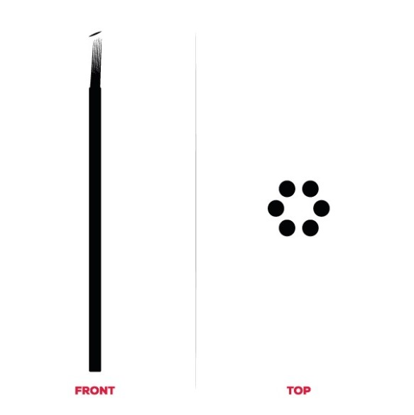 Lame 19 SLOPE ROUND per Microblading - MiaOpera - 10pz.