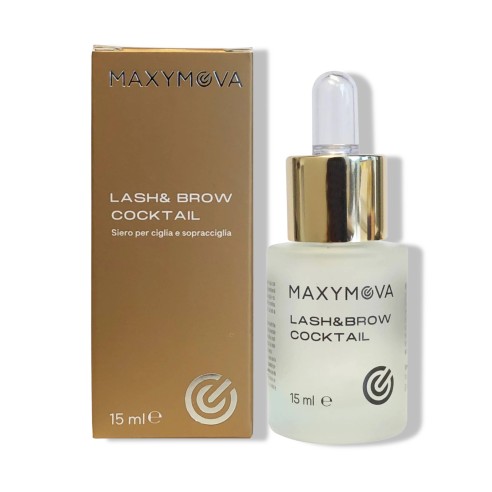 LASH & BROW COCKTAIL - Siero Finale Trattamento Laminazione Ciglia e Sopracciglia MAXYMOVA - 15ml
