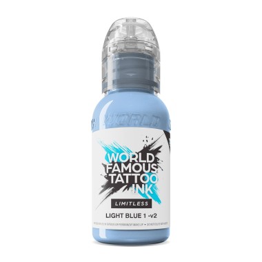 LIGHT BLUE 1 V2 - World Famous Limitless - 30ml - Colore Tattoo REACH