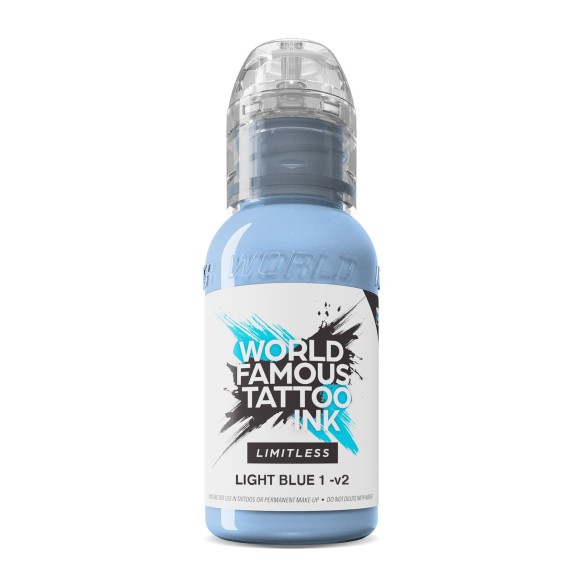 LIGHT BLUE 1 V2 - World Famous Limitless - 30ml - Colore Tattoo REACH
