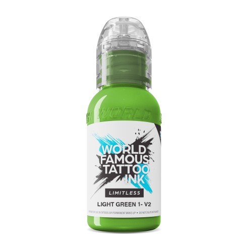 LIGHT GREEN 1 V2 - World Famous Limitless - 30ml - Colore Tattoo REACH