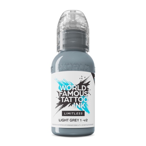 LIGHT GREY 1 V2 - World Famous Limitless - 30ml - Colore Tattoo REACH