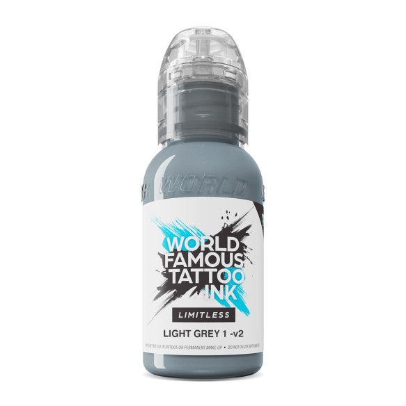 LIGHT GREY 1 V2 - World Famous Limitless - 30ml - Colore Tattoo REACH