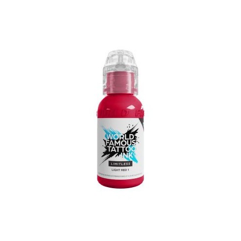 LIGHT RED 1 - World Famous Limitless - 30ml - Colore Tattoo REACH