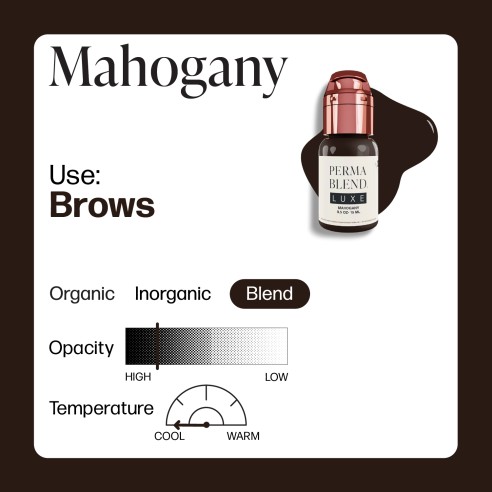 MAHOGANY - Perma Blend Luxe - 15ml - Pigmento PMU REACH