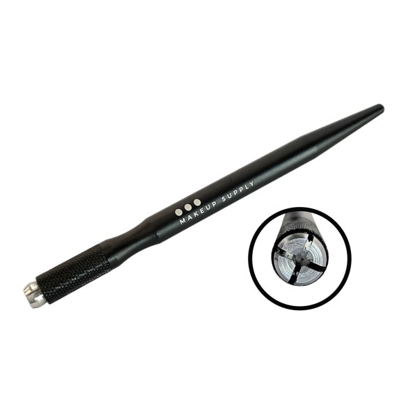 Manipolo per Microblading in Alluminio Nero - MakeUp Supply