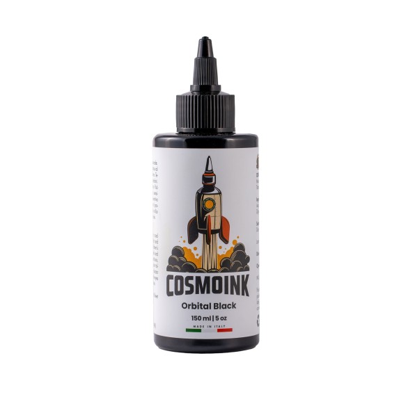 MATERIALE SCADUTO - Utilizzare Solo per Esercitazione | COSMOINK Orbital Black (Linee) - 150ml - Colore Tattoo REACH