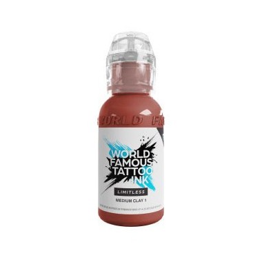 MEDIUM CLAY 1 - World Famous Limitless - 30ml - Colore Tattoo REACH