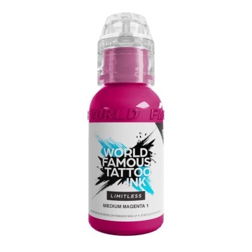 MEDIUM MAGENTA 1 - World Famous Limitless - 30ml - Colore Tattoo REACH