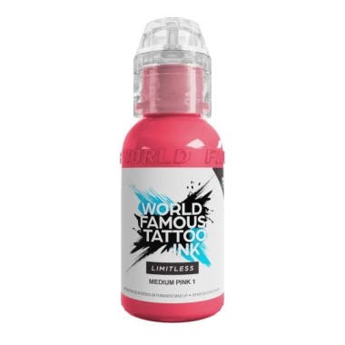 MEDIUM PINK 1 - World Famous Limitless - 30ml - Colore Tattoo REACH