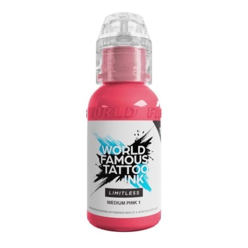 MEDIUM PINK 1 - World Famous Limitless - 30ml - Colore Tattoo REACH