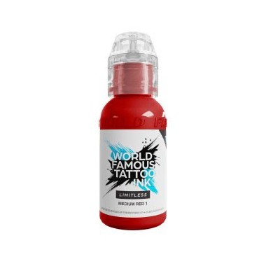 MEDIUM RED 1 - World Famous Limitless - 30ml - Colore Tattoo REACH