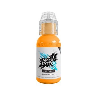 MEDIUM YELLOW 1 - World Famous Limitless - 30ml - Colore Tattoo REACH