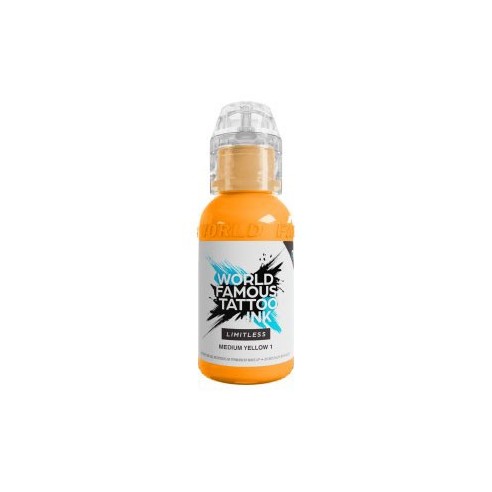 MEDIUM YELLOW 1 - World Famous Limitless - 30ml - Colore Tattoo REACH