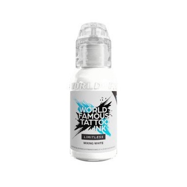 MIXING WHITE - World Famous Limitless - 30ml - Colore Tattoo REACH