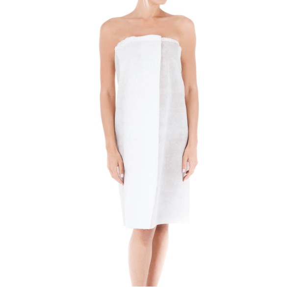 Pareo TNT Bianco con Velcro - 10pz.