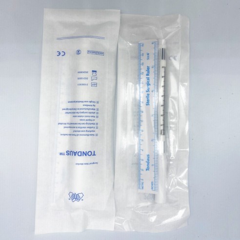 Pennarello Chirurgico BIANCO Sterile - 1.0 mm - con Righello