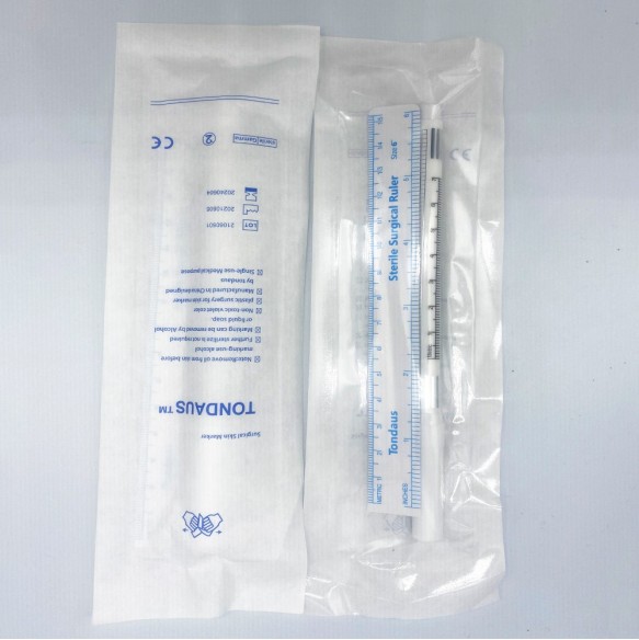 Pennarello Chirurgico BIANCO Sterile - 1.0 mm - con Righello