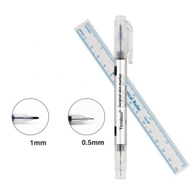 Pennarello Chirurgico VIOLA Sterile - Doppia Punta - con Righello