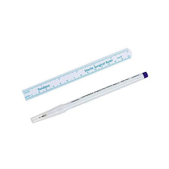Pennarello Chirurgico VIOLA Non Sterile - 0.5 mm - con Righello