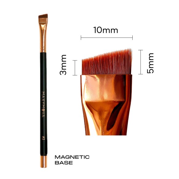 Pennello Magnetico Professionale N.3 per Laminazione e Henné - MAXYMOVA