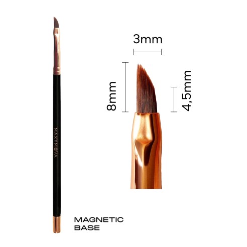 Pennello Magnetico Professionale N.6 per Laminazione e Henné - MAXYMOVA