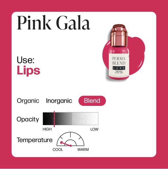 PINK GALA - Perma Blend Luxe - 15ml - Pigmento PMU REACH