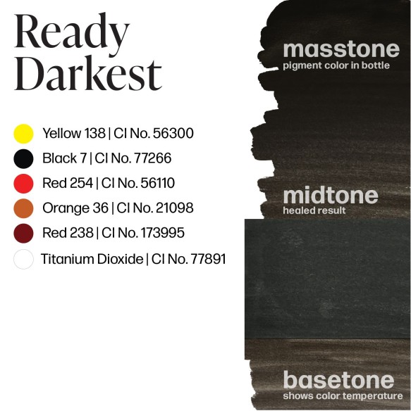 READY DARKEST  - Perma Blend Luxe - 15ml - Pigmento PMU REACH
