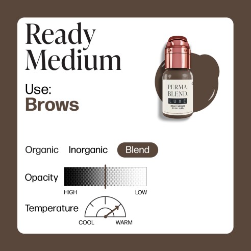 READY MEDIUM  - Perma Blend Luxe - 15ml - Pigmento PMU REACH