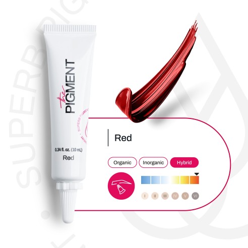 RED - BLACK Microblading - The Pigment - 10ml - Pigmento PMU REACH