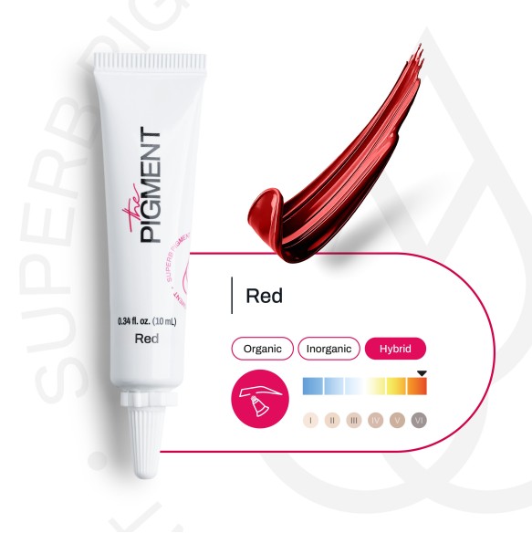 RED - BLACK Microblading - The Pigment - 10ml - Pigmento PMU REACH