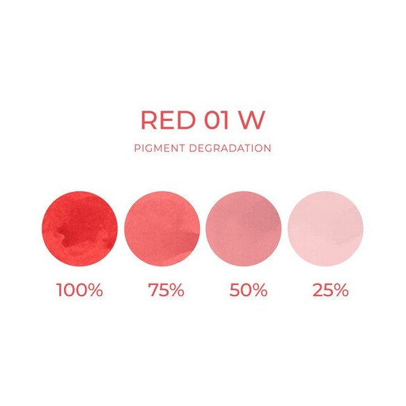 RED 01 W - Artyst - 10ml - Pigmento PMU REACH