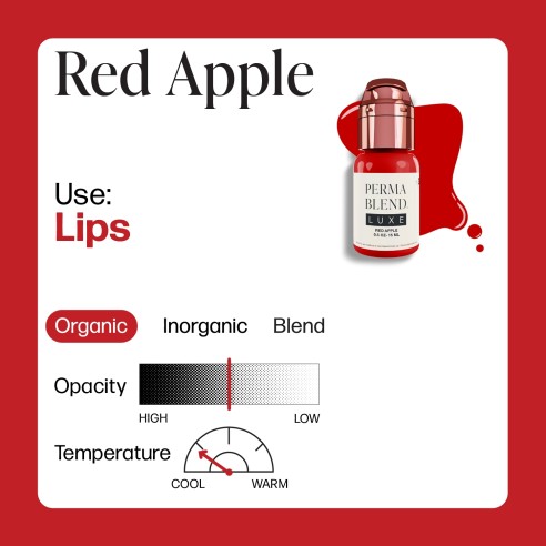 RED APPLE - Perma Blend Luxe - 15ml - Pigmento PMU REACH
