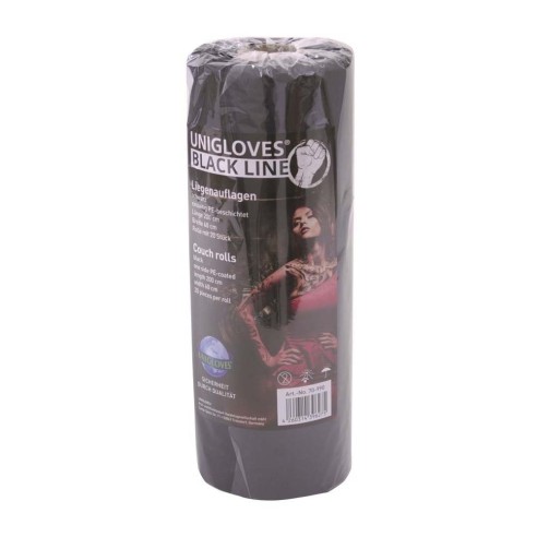 Rotolo Nero per Lettino in Carta e Polietilene - 200 x 60 cm - 20 Strappi
