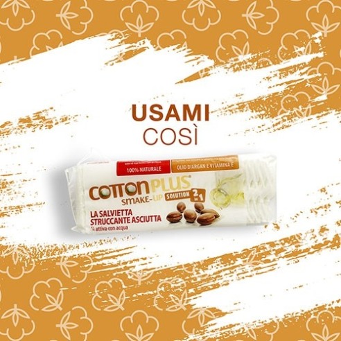 SMAKE-UP Salviette Struccanti all’Aloe COTTON PLUS - Maxi - 40 pz.