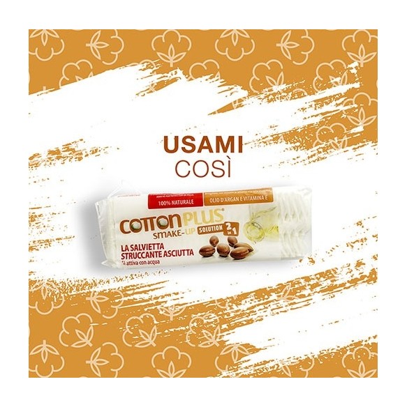 SMAKE-UP Salviette Struccanti all’Aloe COTTON PLUS - Maxi - 40 pz.