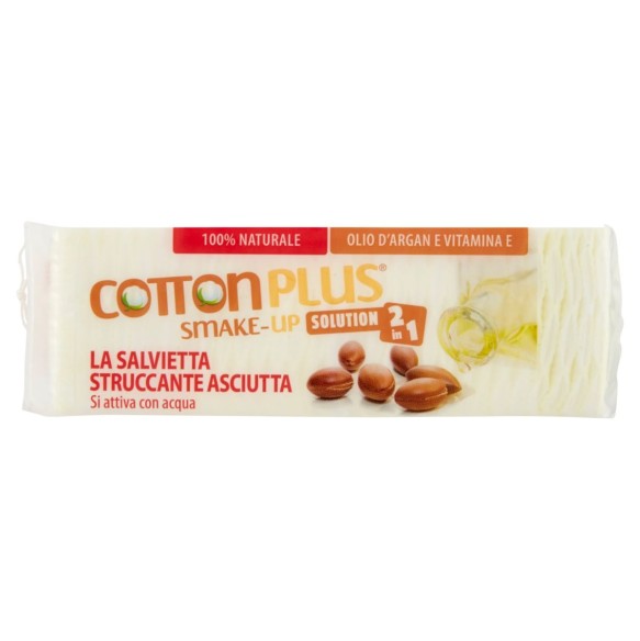 SMAKE-UP Salviette Struccanti all’Argan COTTON PLUS - Mini - 60 pz.