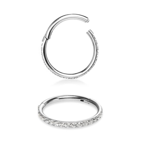 Clicker in Acciaio Inox 316L con Zirconie Frontali