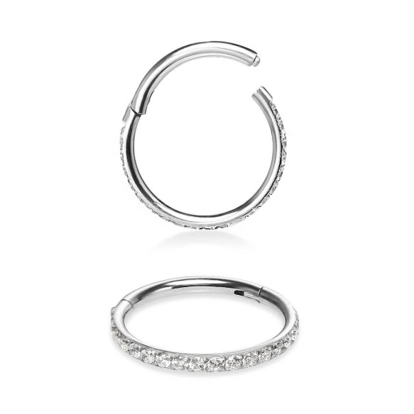 Clicker in Acciaio Inox 316L con Zirconie Frontali