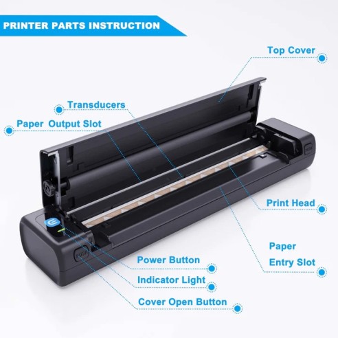 EMALLA INKDOT Wireless Thermal Printer - Stampante Termica per Stencil