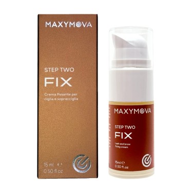 Step 2 FIX - Crema Fissante per Ciglia e Sopracciglia MAXYMOVA con Pompetta Airless - 15ml