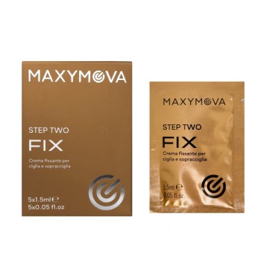 Step 2 FIX - Crema Fissante per Ciglia e Sopracciglia MAXYMOVA in Bustine - 1.5ml x 5pz.